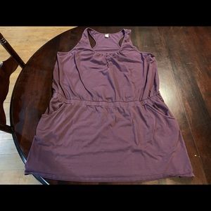 Excellent used Old Navy US2XL purple swim cover!